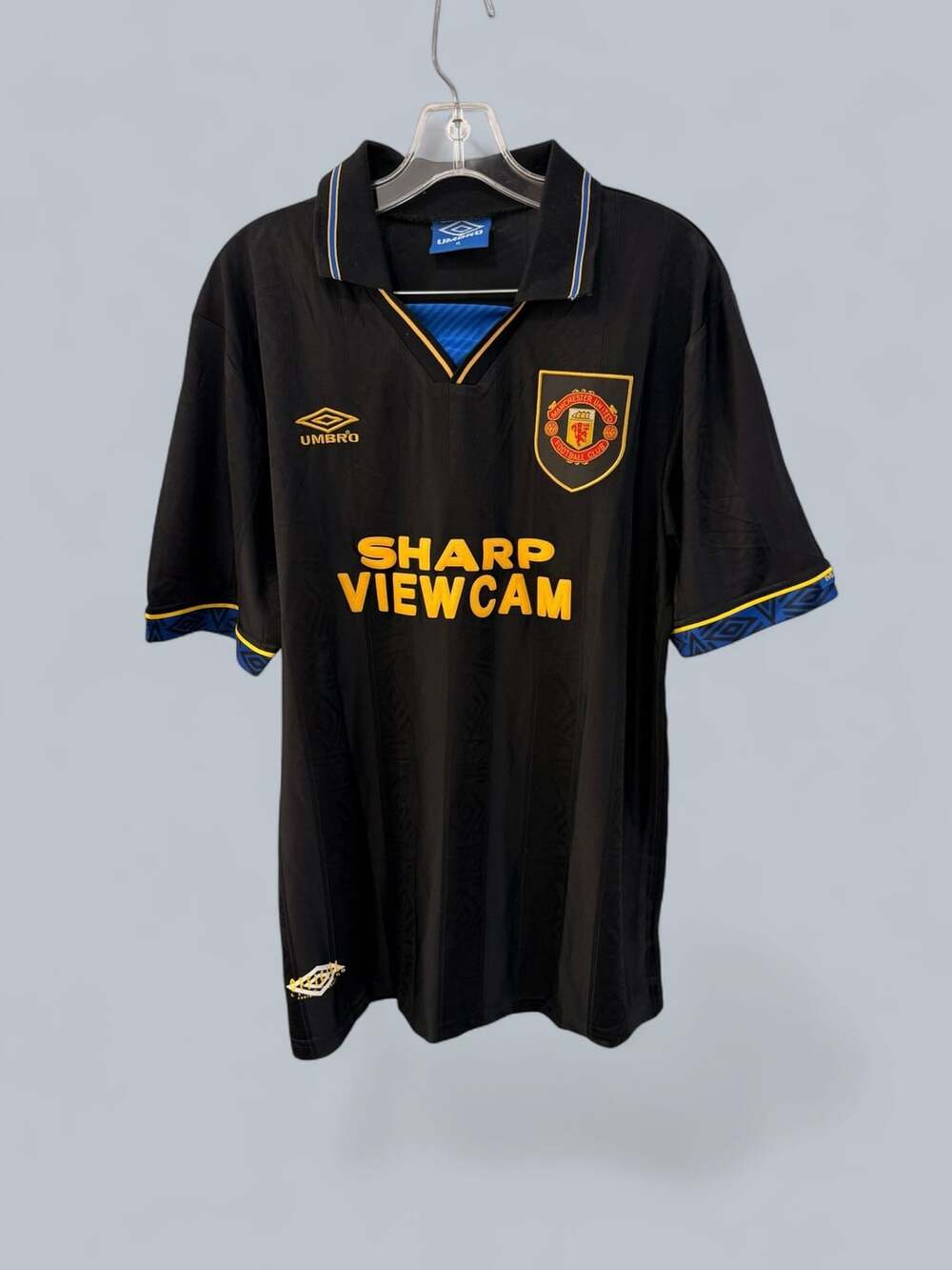 Manchester United 1993-1995 Away Vintage Football Shirt Jersey Umbro Sharp Viewc